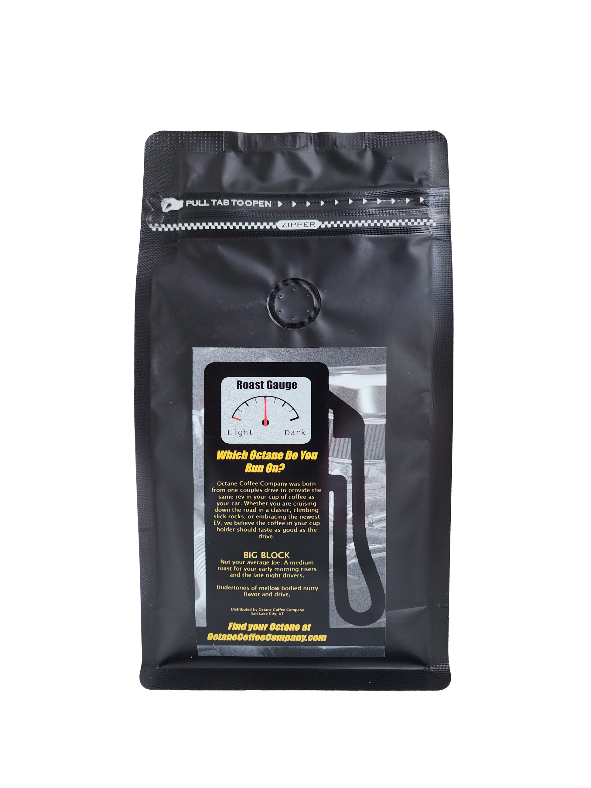 Octane Coffee Co. Not Your Average Joe - Medium Roast - Big Block - Ground Coffee 12oz - Back