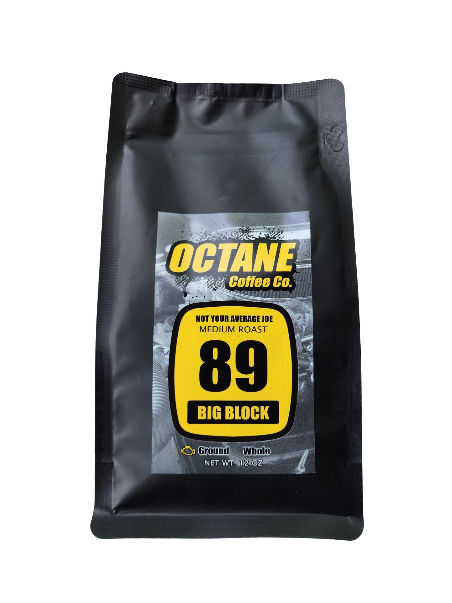 Octane Coffee Co. Not Your Average Joe - Medium Roast - Big Block - Ground Coffee 12oz - Front